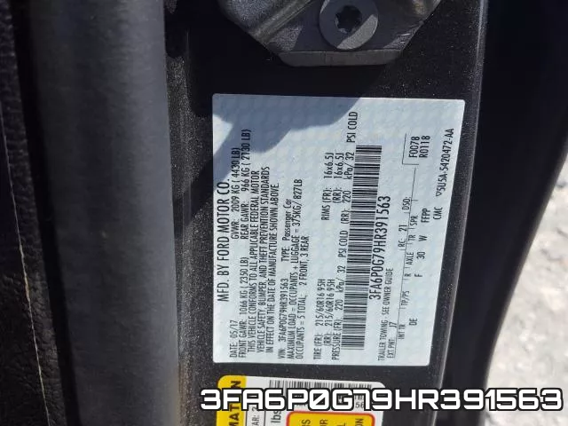 3FA6P0G79HR391563 фото 2