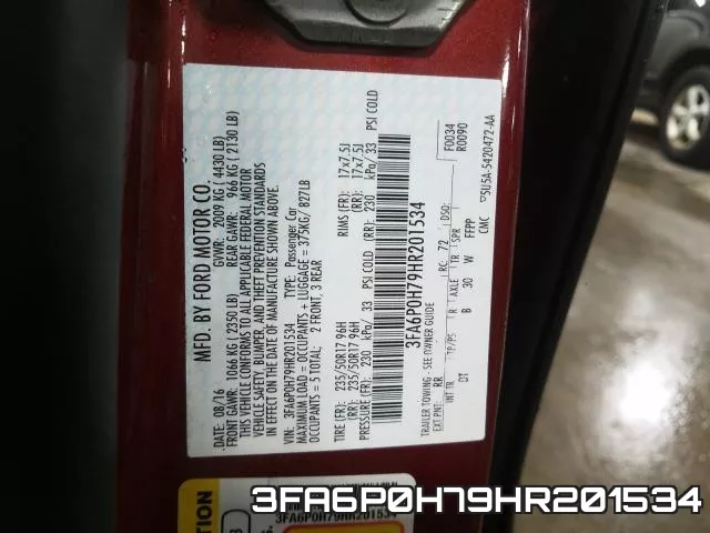 3FA6P0H79HR201534 фото 2