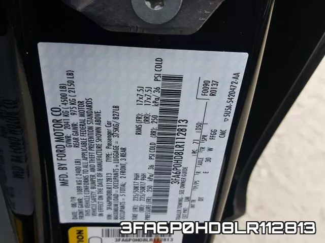 3FA6P0HD8LR112813 фото 2