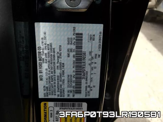 3FA6P0T93LR190581 фото 2