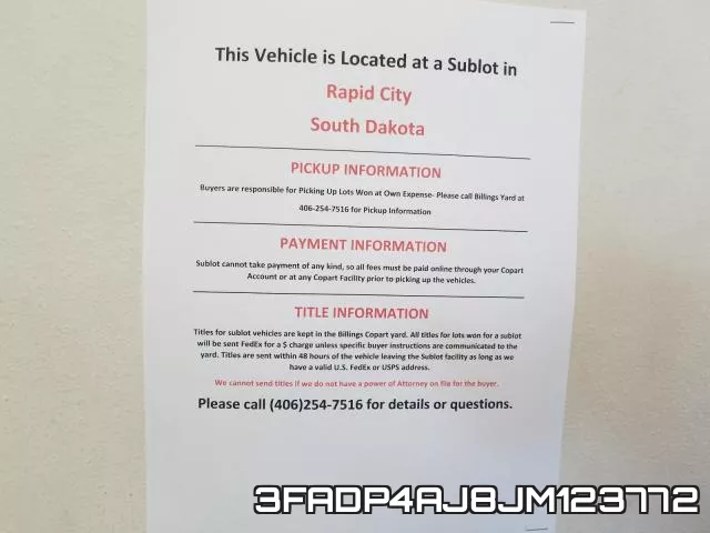 3FADP4AJ8JM123772 фото 10