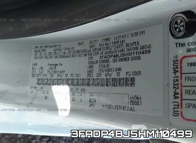 3FADP4BJ5HM110499 фото 10