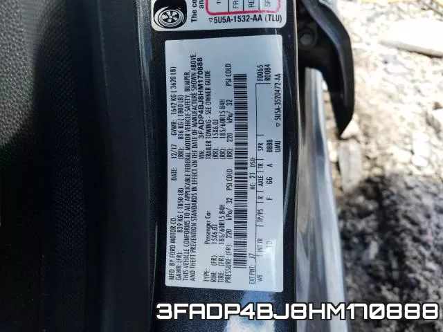 3FADP4BJ8HM170888 фото 2