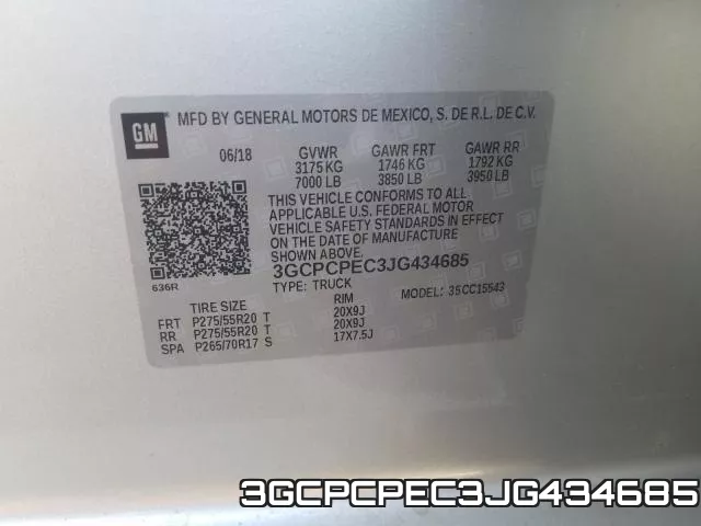 3GCPCPEC3JG434685 фото 2