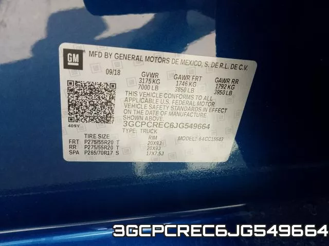 3GCPCREC6JG549664 фото 2
