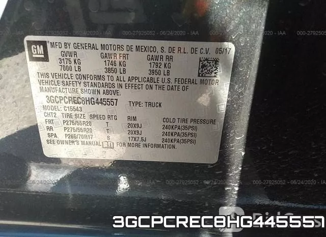 3GCPCREC8HG445557 фото 10