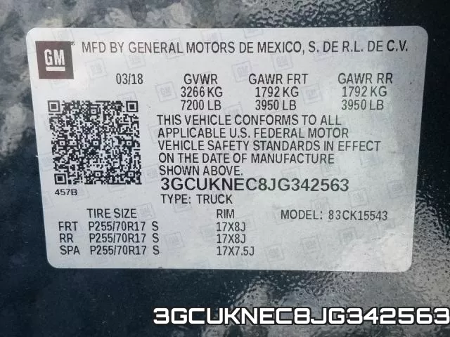 3GCUKNEC8JG342563 фото 2