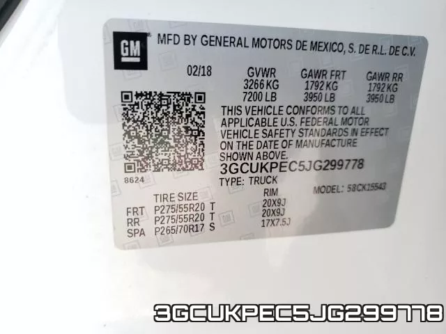3GCUKPEC5JG299778 фото 2