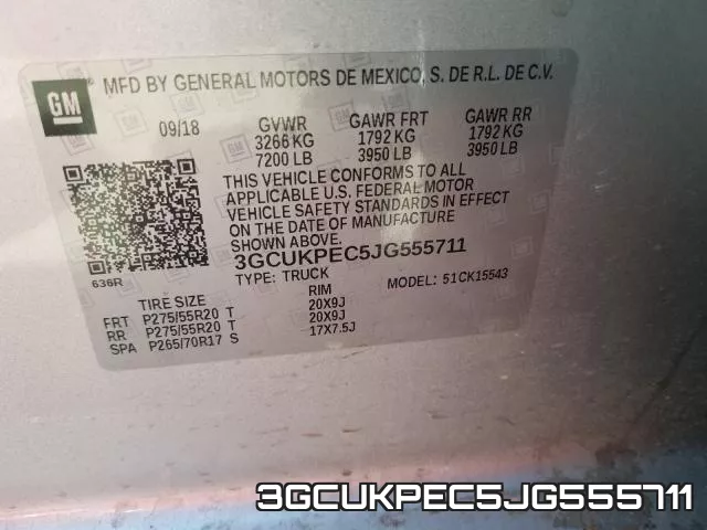 3GCUKPEC5JG555711 фото 2