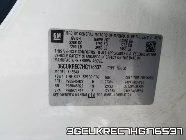 3GCUKREC7HG176537 фото 2
