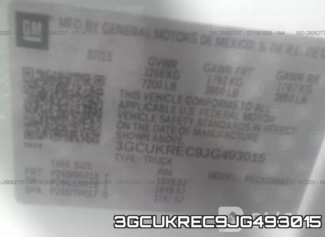 3GCUKREC9JG493015 фото 10
