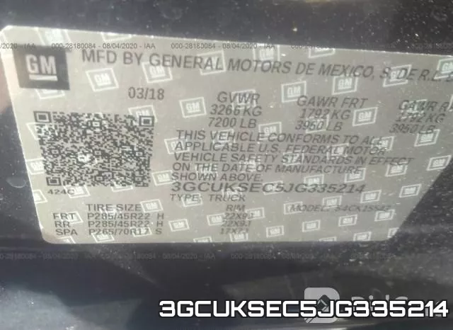 3GCUKSEC5JG335214 фото 10