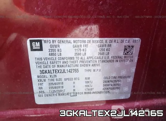 3GKALTEX2JL142765 фото 10