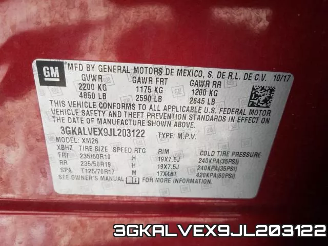 3GKALVEX9JL203122 фото 2