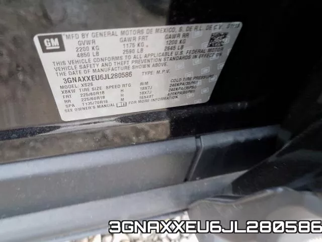 3GNAXXEU6JL280586 фото 2