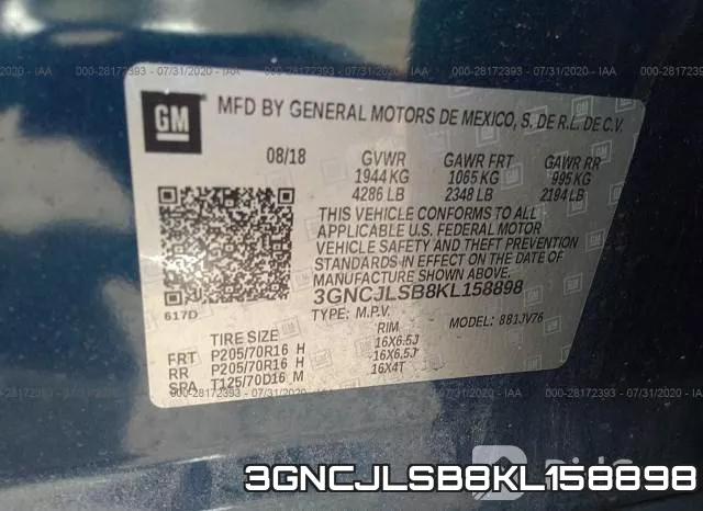 3GNCJLSB8KL158898 фото 10