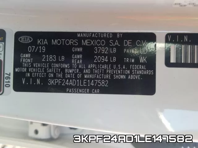 3KPF24AD1LE147582 фото 2