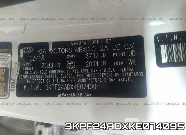 3KPF24ADXKE074095 фото 10