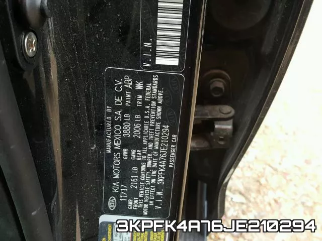 3KPFK4A76JE210294 фото 2