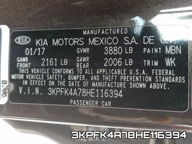 3KPFK4A78HE116394 фото 2