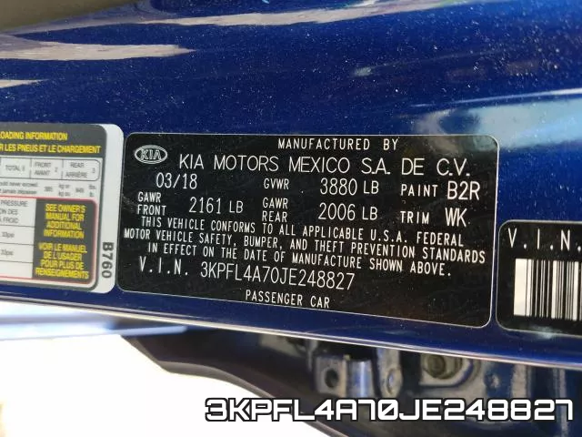 3KPFL4A70JE248827 фото 2