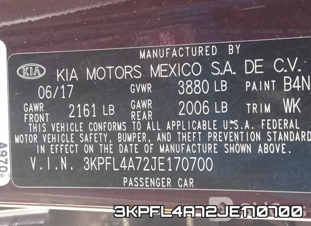 3KPFL4A72JE170700 фото 10