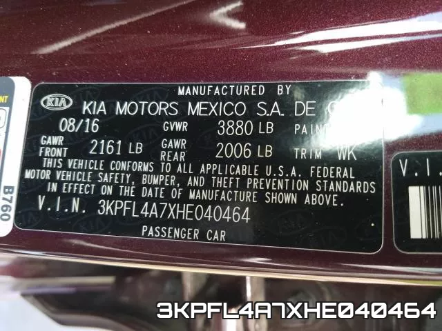 3KPFL4A7XHE040464 фото 2