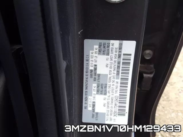 3MZBN1V70HM129433 фото 2