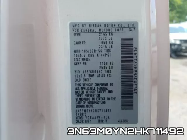3N63M0YN2HK711492 фото 2