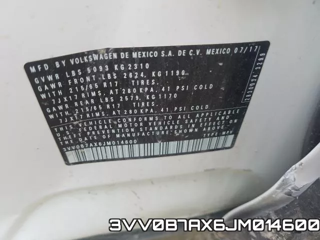 3VV0B7AX6JM014600 фото 2