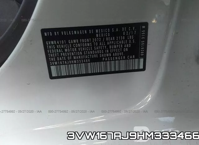 3VW167AJ9HM333466 фото 10