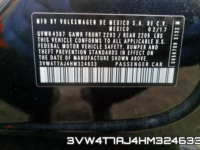 3VW4T7AJ4HM324633 фото 2