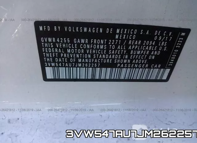 3VW547AU7JM262257 фото 10