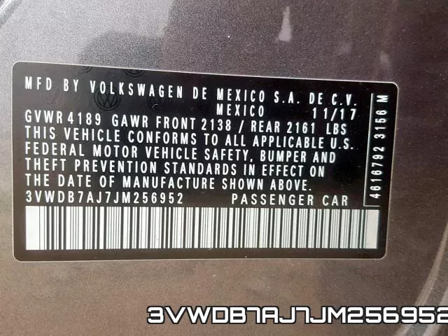 3VWDB7AJ7JM256952 фото 2