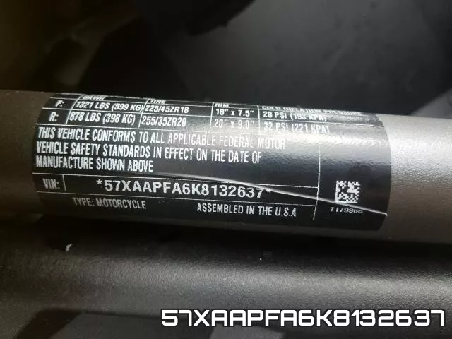 57XAAPFA6K8132637 фото 2
