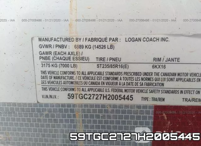 59TGC2727H2005445 фото 10