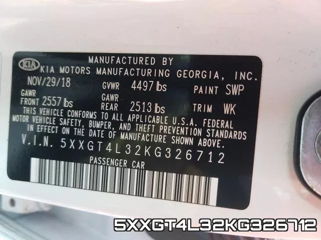 5XXGT4L32KG326712 фото 2