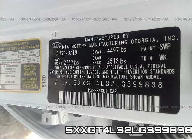 5XXGT4L32LG399838 фото 10