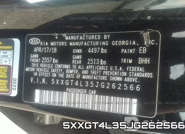 5XXGT4L35JG262566 фото 10