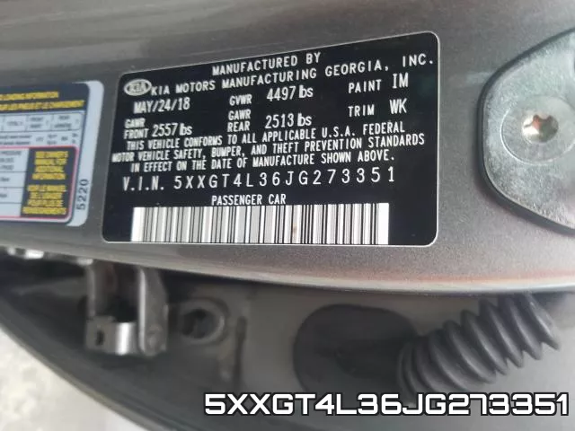5XXGT4L36JG273351 фото 2