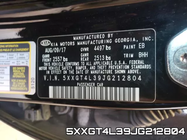 5XXGT4L39JG212804 фото 2