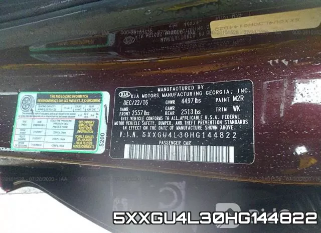 5XXGU4L30HG144822 фото 10