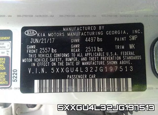 5XXGU4L32JG197513 фото 10