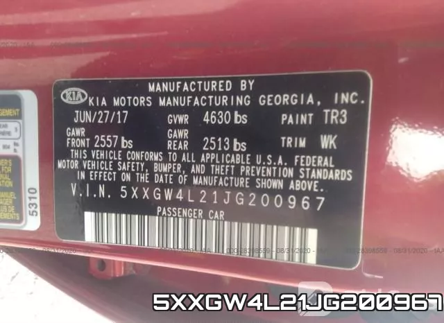 5XXGW4L21JG200967 фото 10