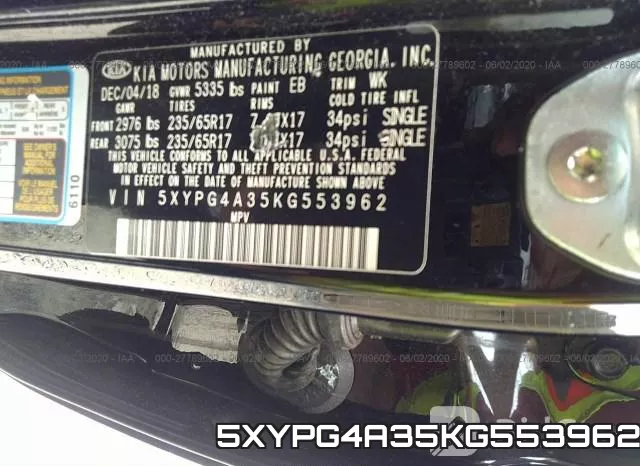 5XYPG4A35KG553962 фото 10