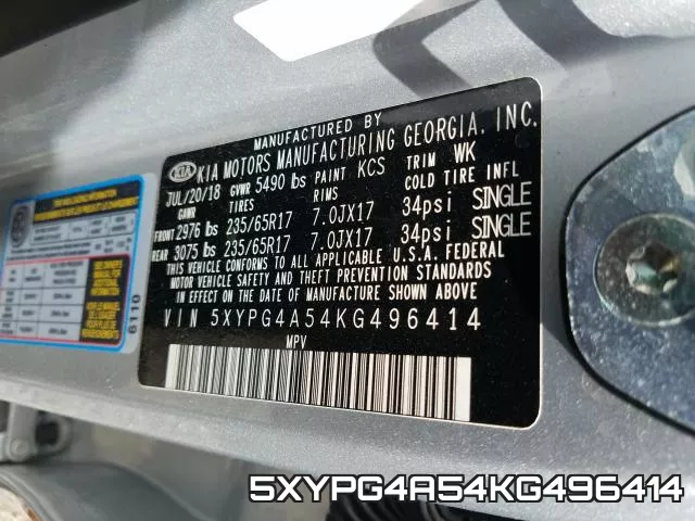 5XYPG4A54KG496414 фото 2