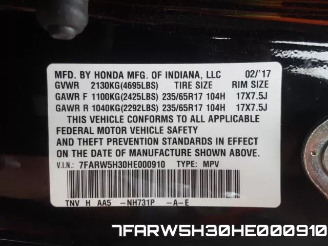 7FARW5H30HE000910 фото 2