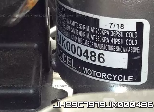 JH2SC7979JK000486 фото 2