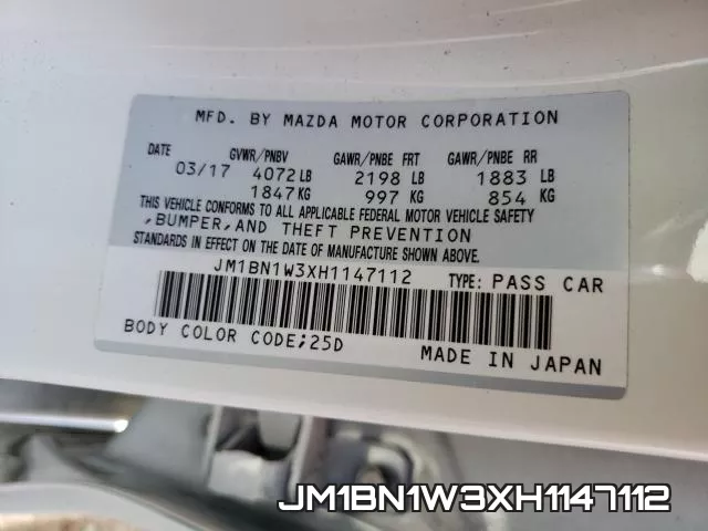 JM1BN1W3XH1147112 фото 2