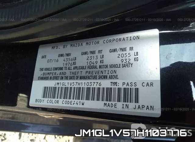 JM1GL1V57H1103776 фото 10
